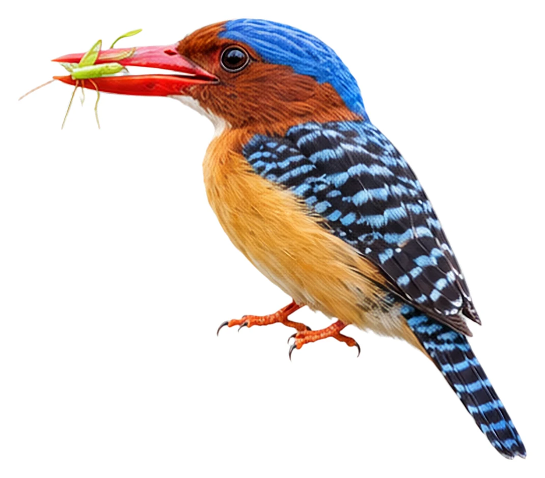 Banded Kingfisher · Original color inspiration