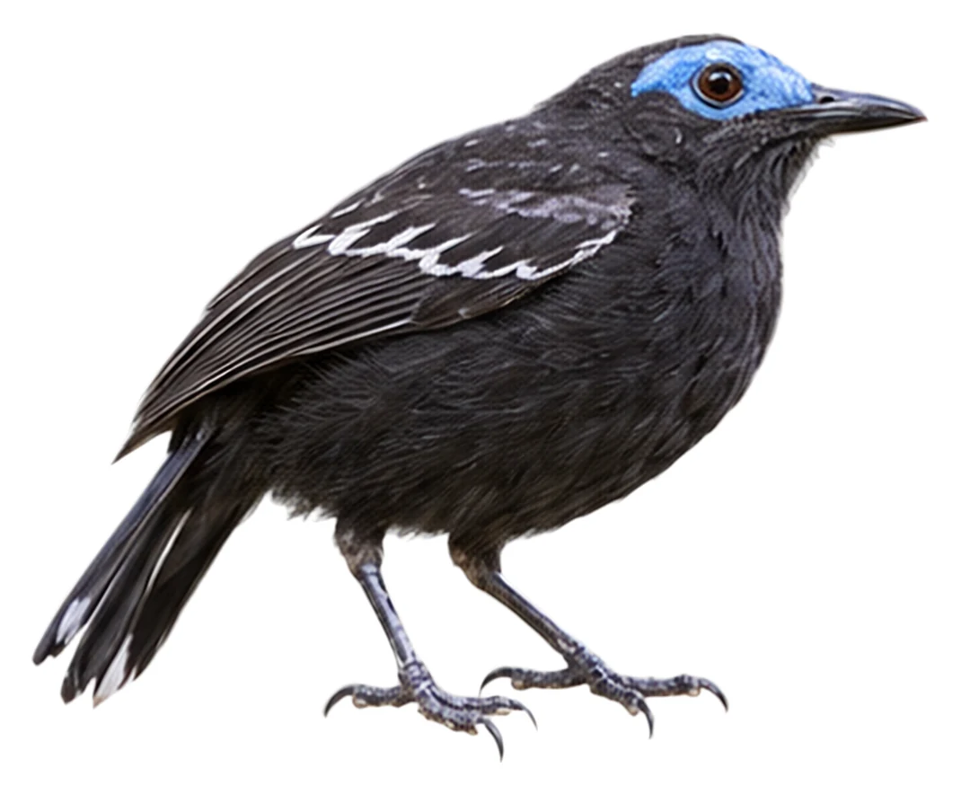 Bare-crowned Antbird · Original color inspiration