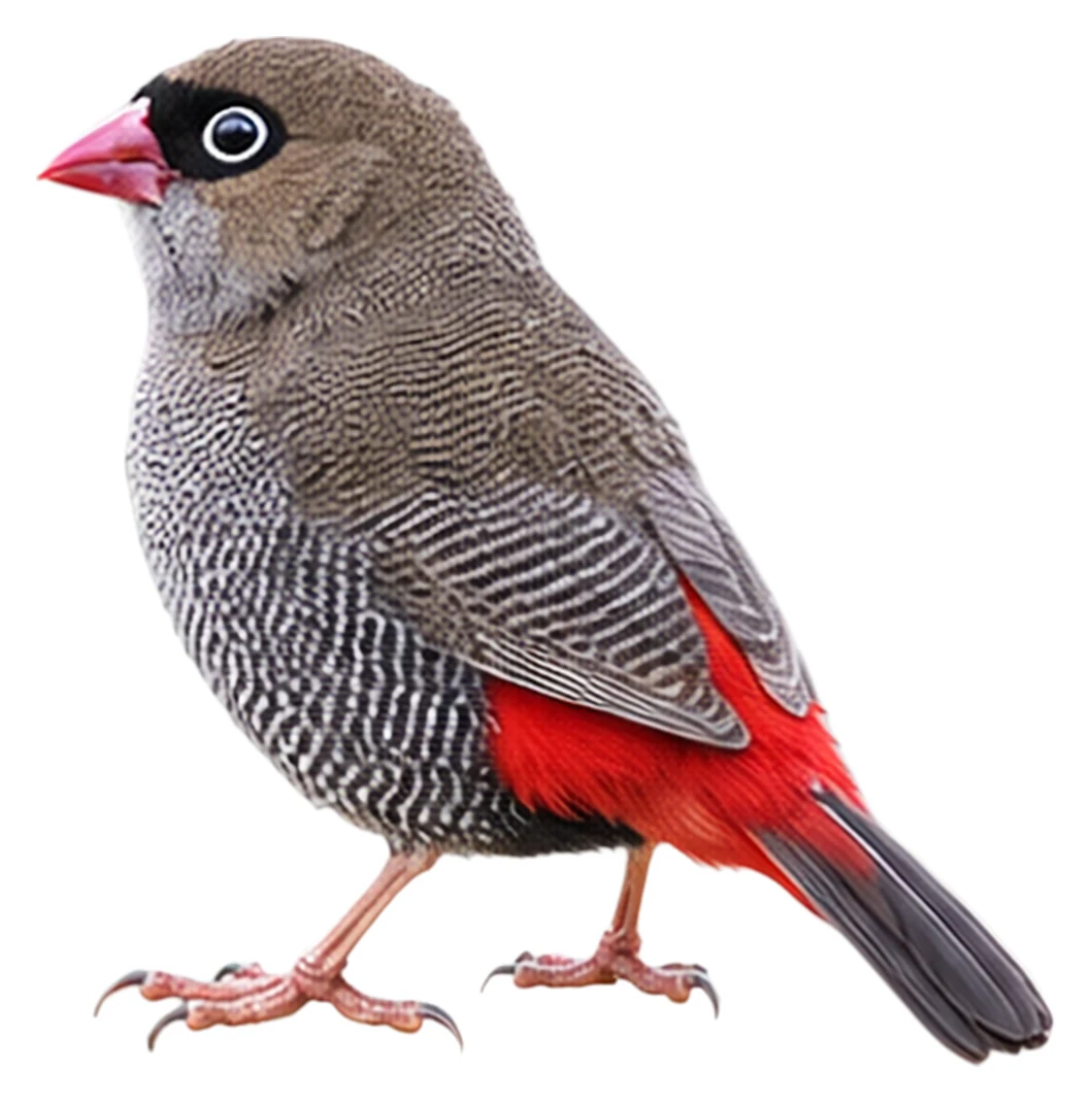 Beautiful Firetail · Original color inspiration