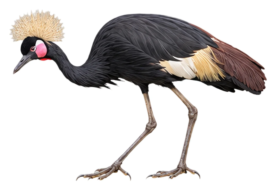 Black Crowned Crane · Original color inspiration