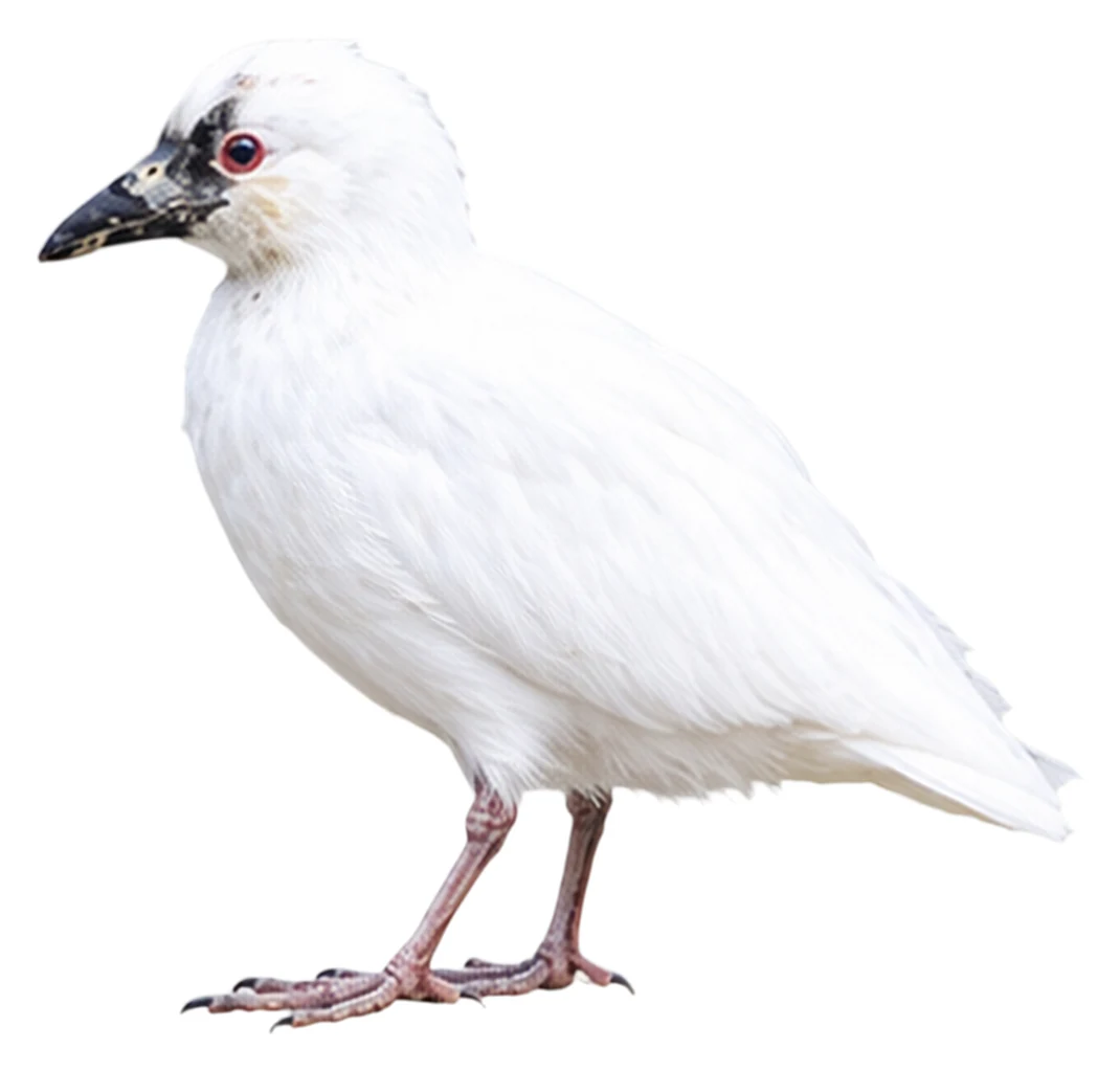 Black-faced Sheathbill · Original color inspiration