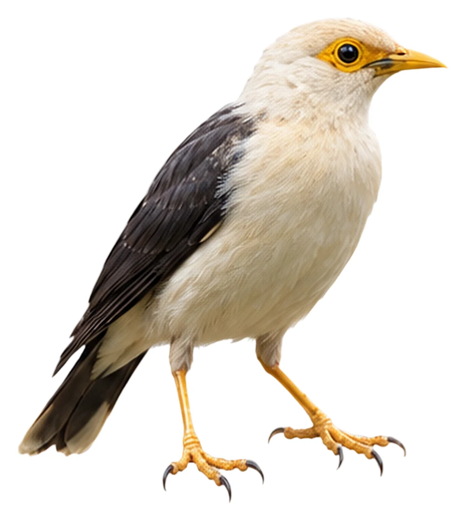Black-winged Myna · Original color inspiration
