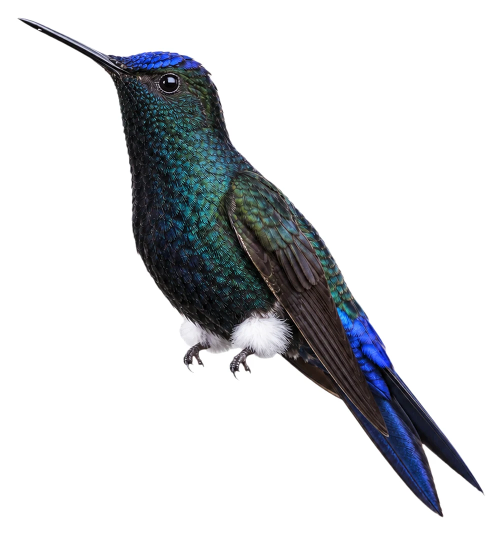 Blue-capped Puffleg · Original color inspiration