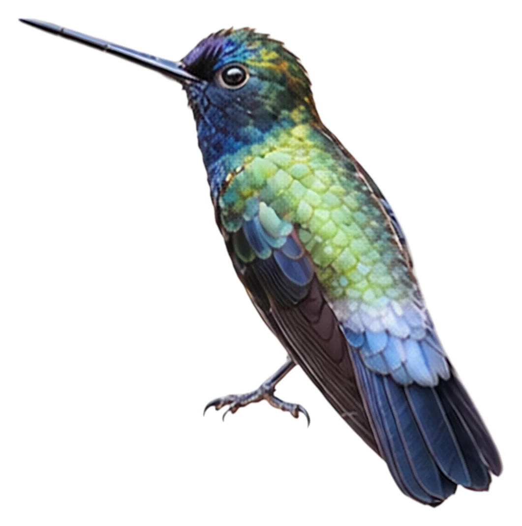 Blue-fronted Lancebill · Original color inspiration