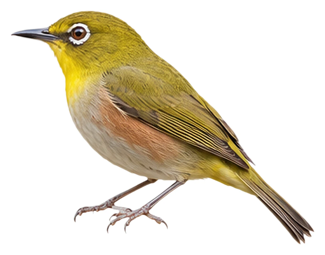 Chestnut-flanked White-eye · Original color inspiration