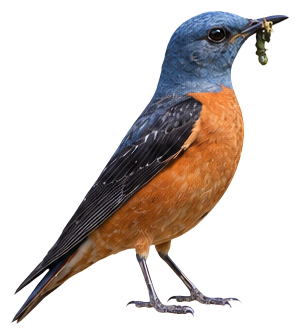 Common Rock Thrush · Original color inspiration
