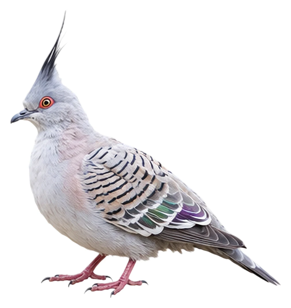 Crested Pigeon · Original color inspiration