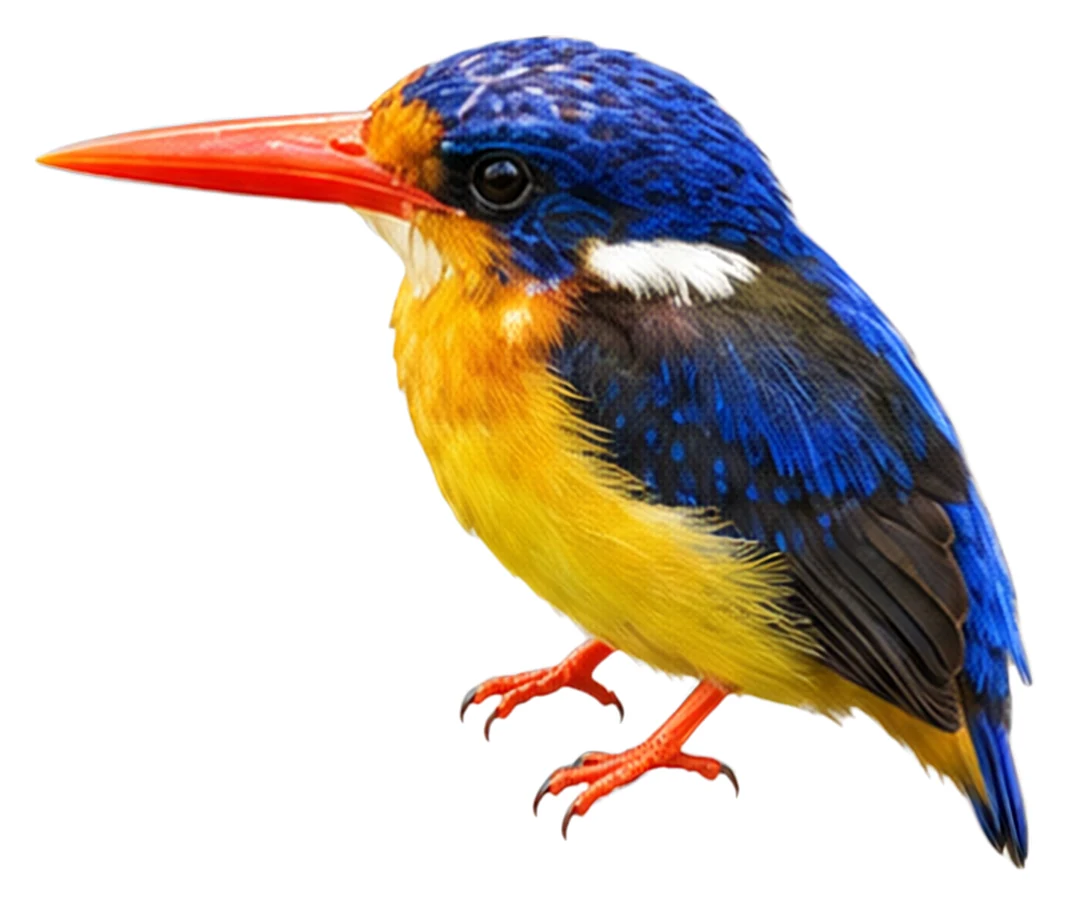 Dimorphic Dwarf Kingfisher · Original color inspiration