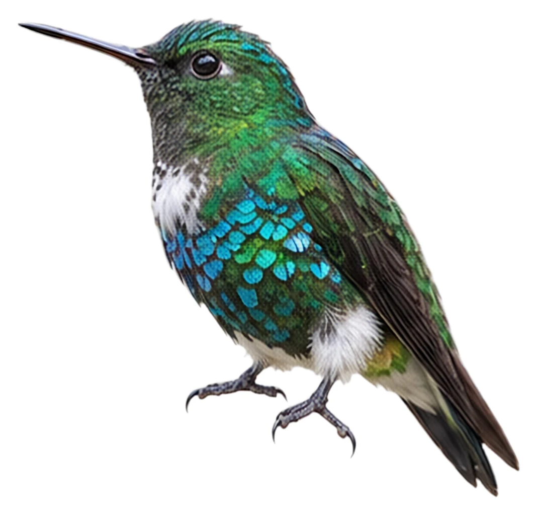 Emerald-bellied Puffleg · Original color inspiration