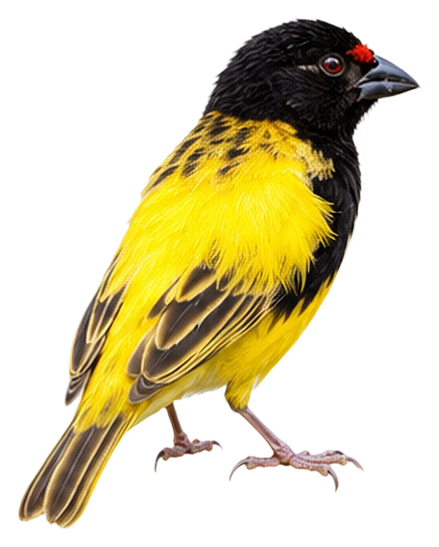 Fire-fronted Bishop · Original color inspiration