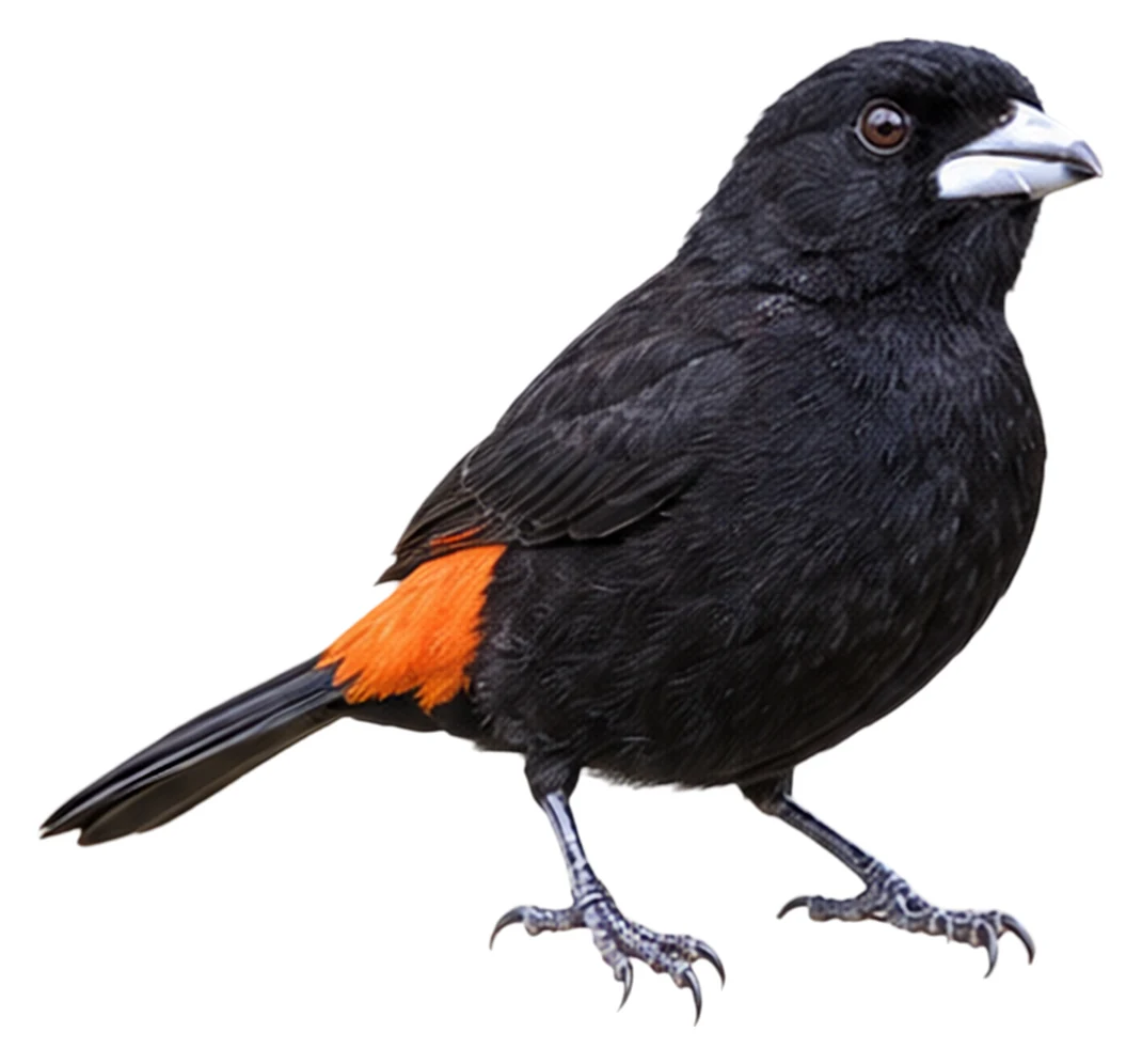 Flame-rumped Tanager · Original color inspiration