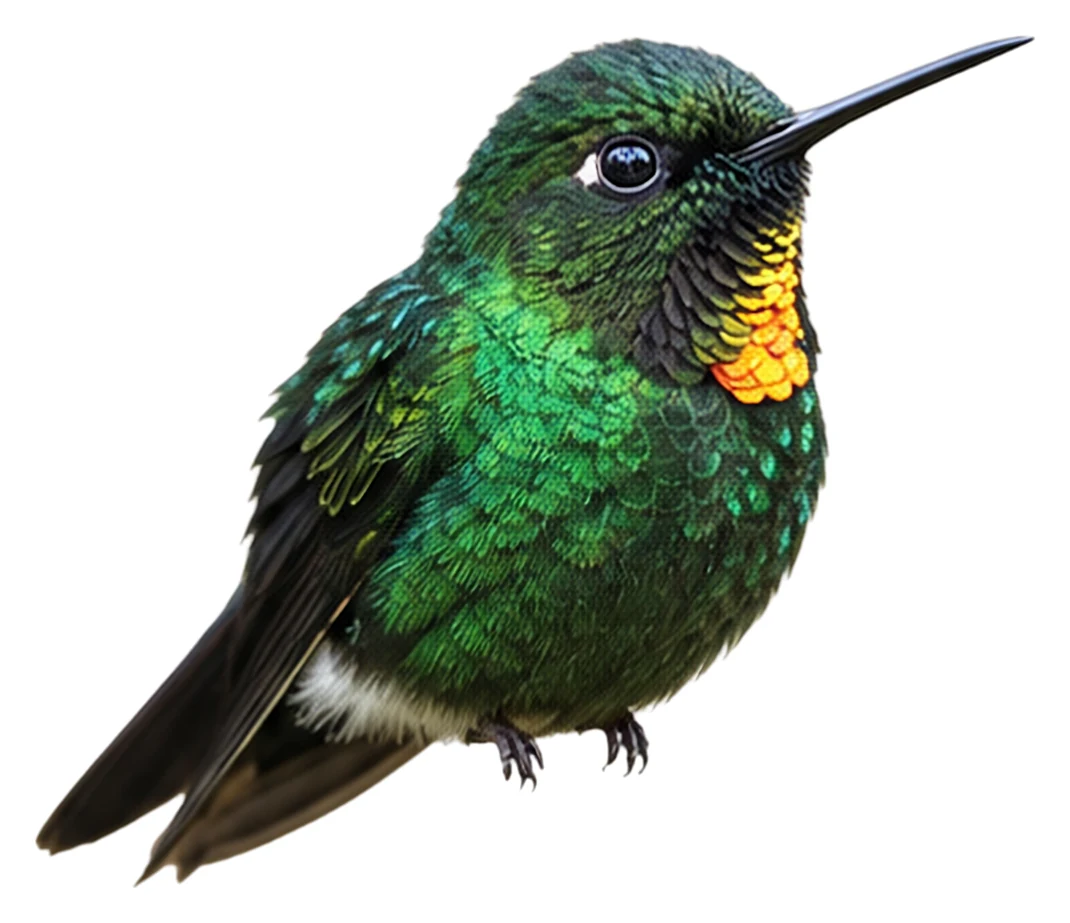 Flame-throated Sunangel · Original color inspiration