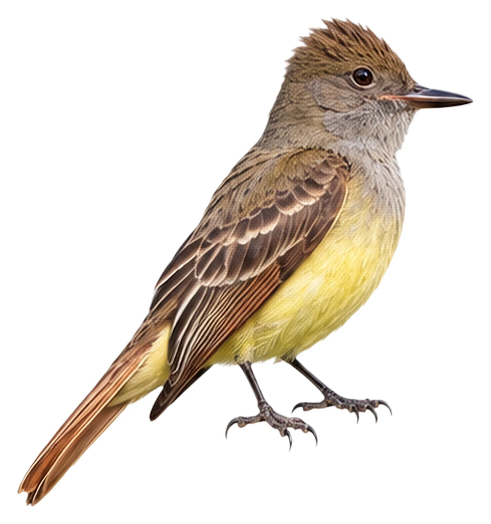 Great Crested Flycatcher · Original color inspiration