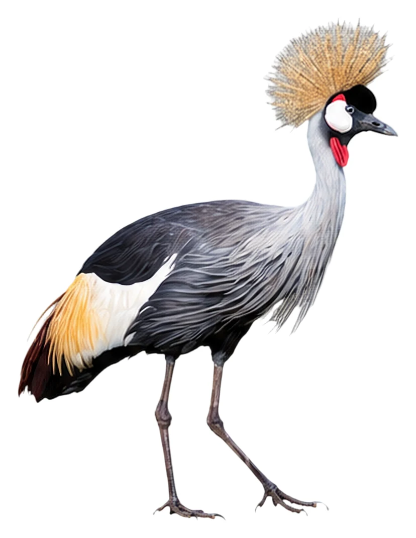 Grey Crowned Crane · Original color inspiration