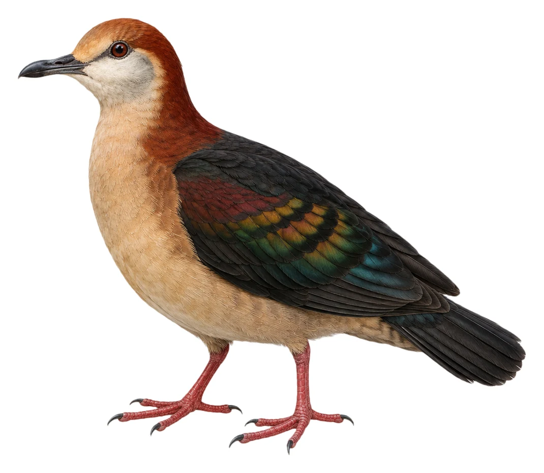 New Britain Bronzewing · Original color inspiration