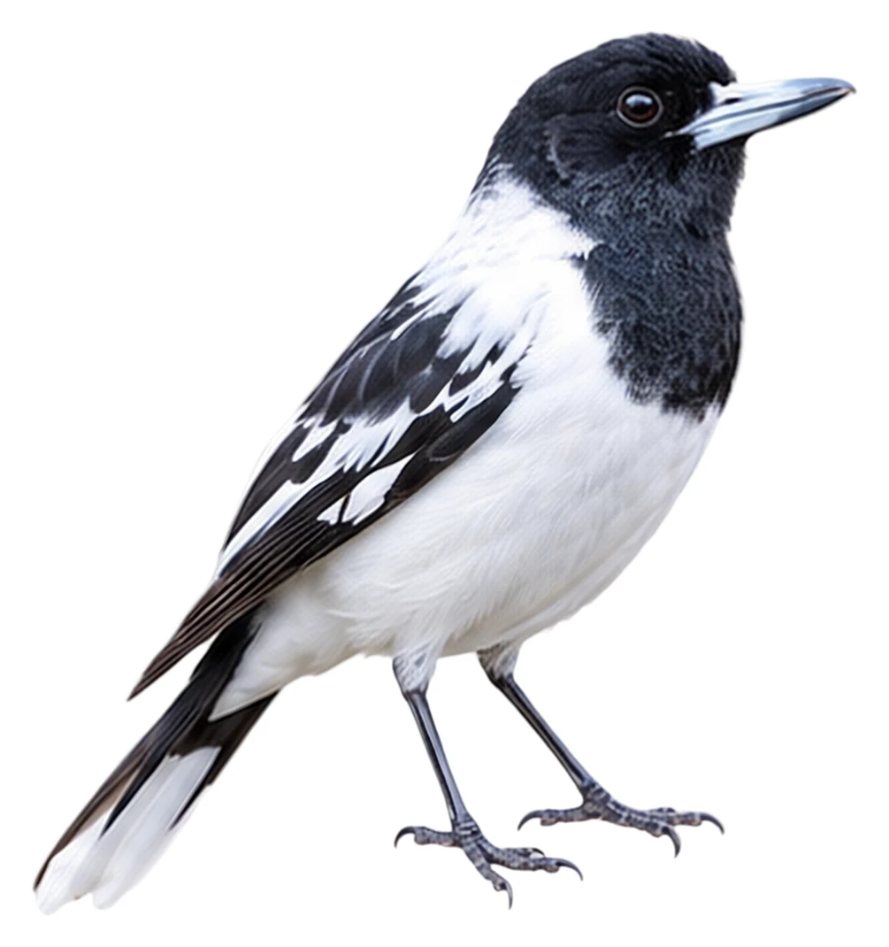 Pied Butcherbird · Original color inspiration