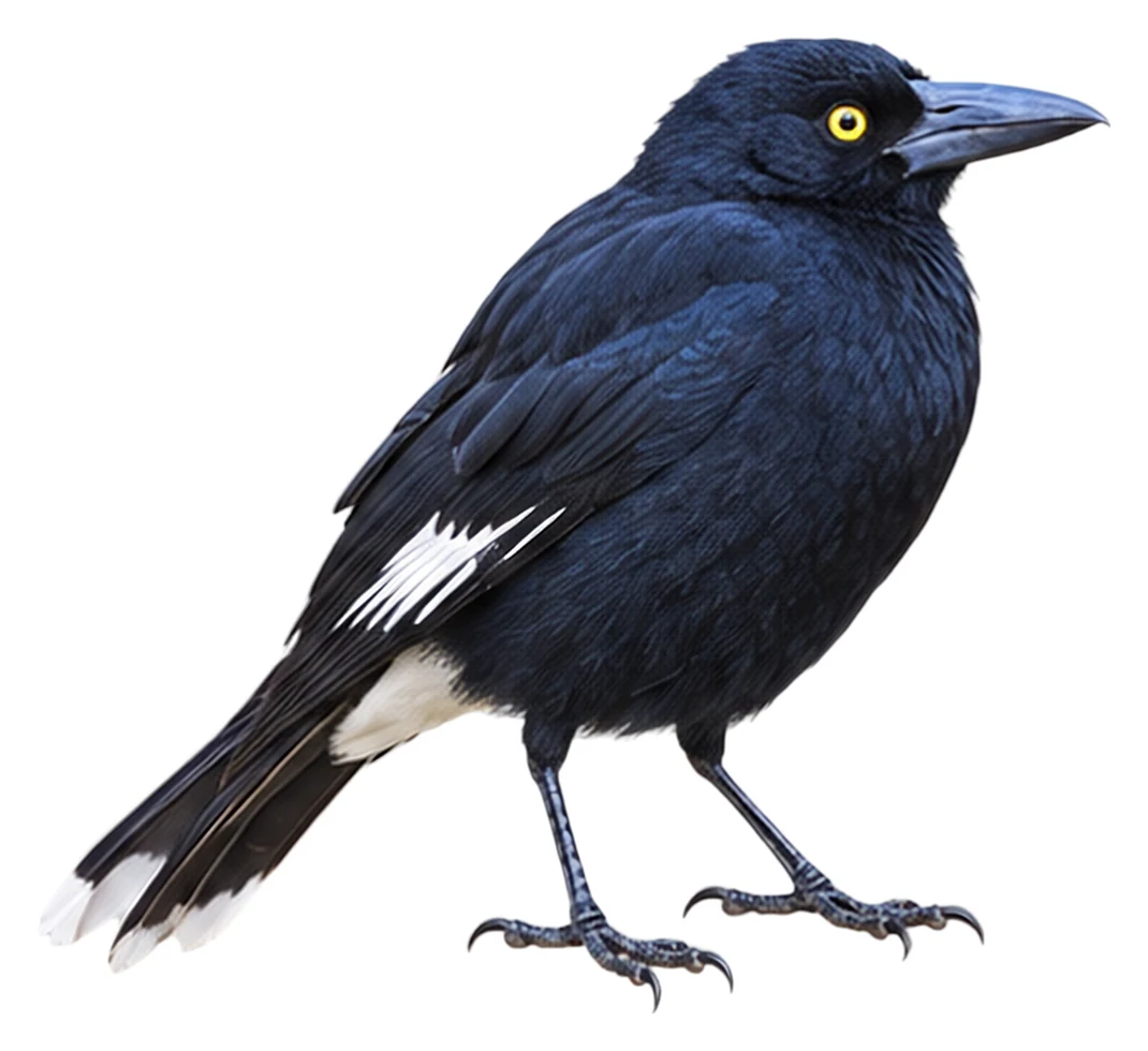 Pied Currawong · Original color inspiration
