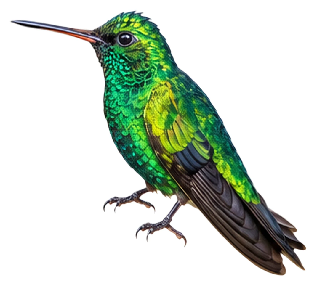 Red-billed Emerald · Original color inspiration