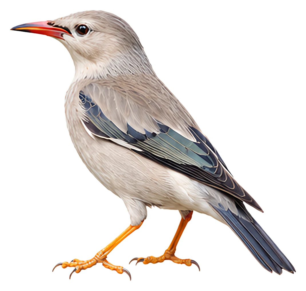 Red-billed Starling · Original color inspiration