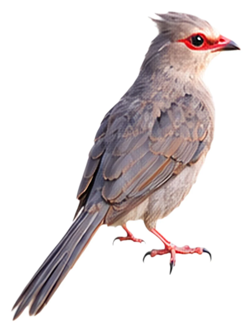 Red-faced Mousebird · Original color inspiration