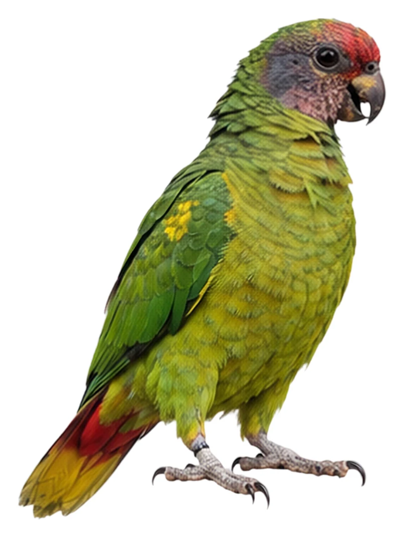 Red-tailed Amazon · Original color inspiration