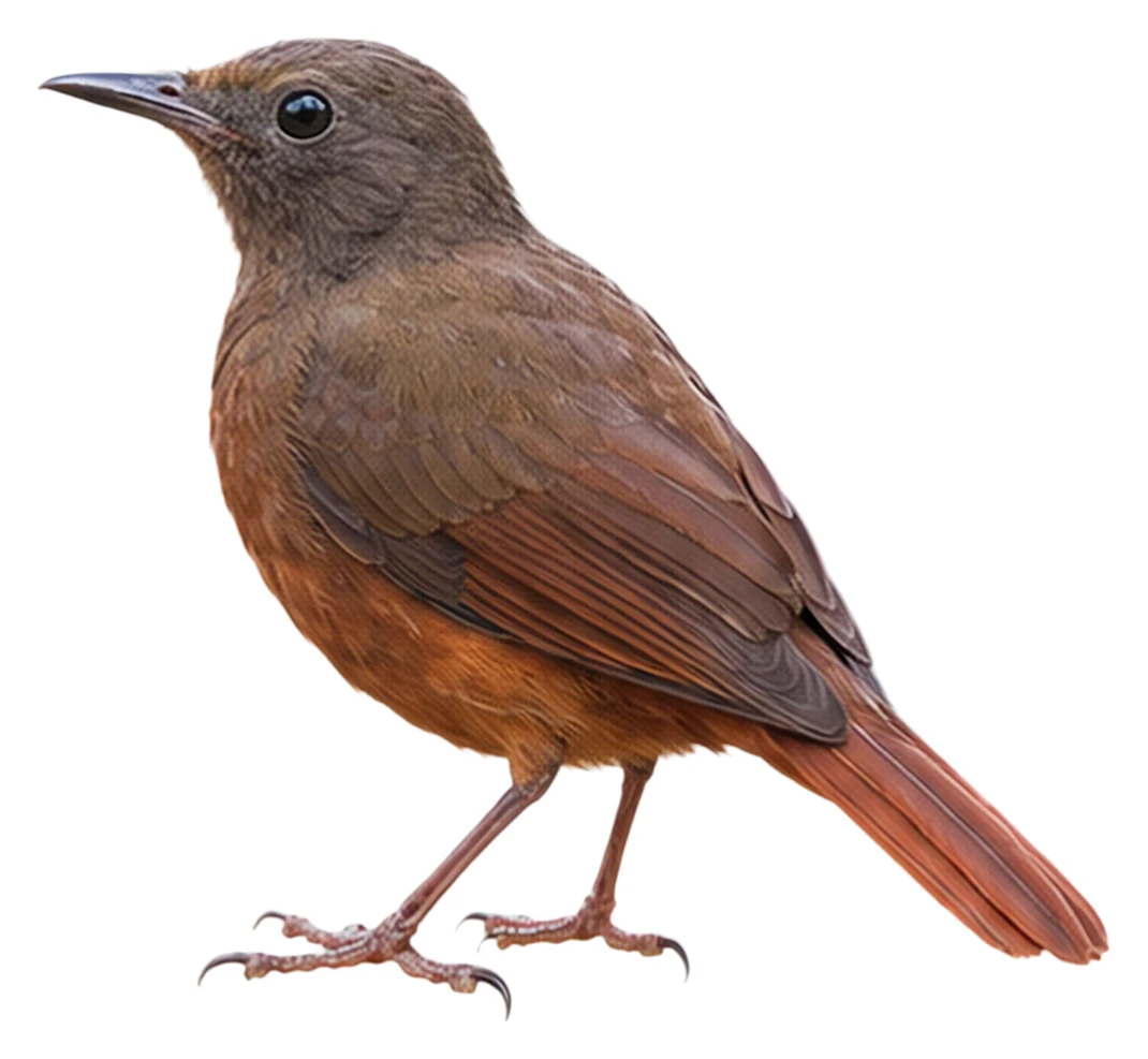 Red-tailed Ant Thrush · Original color inspiration