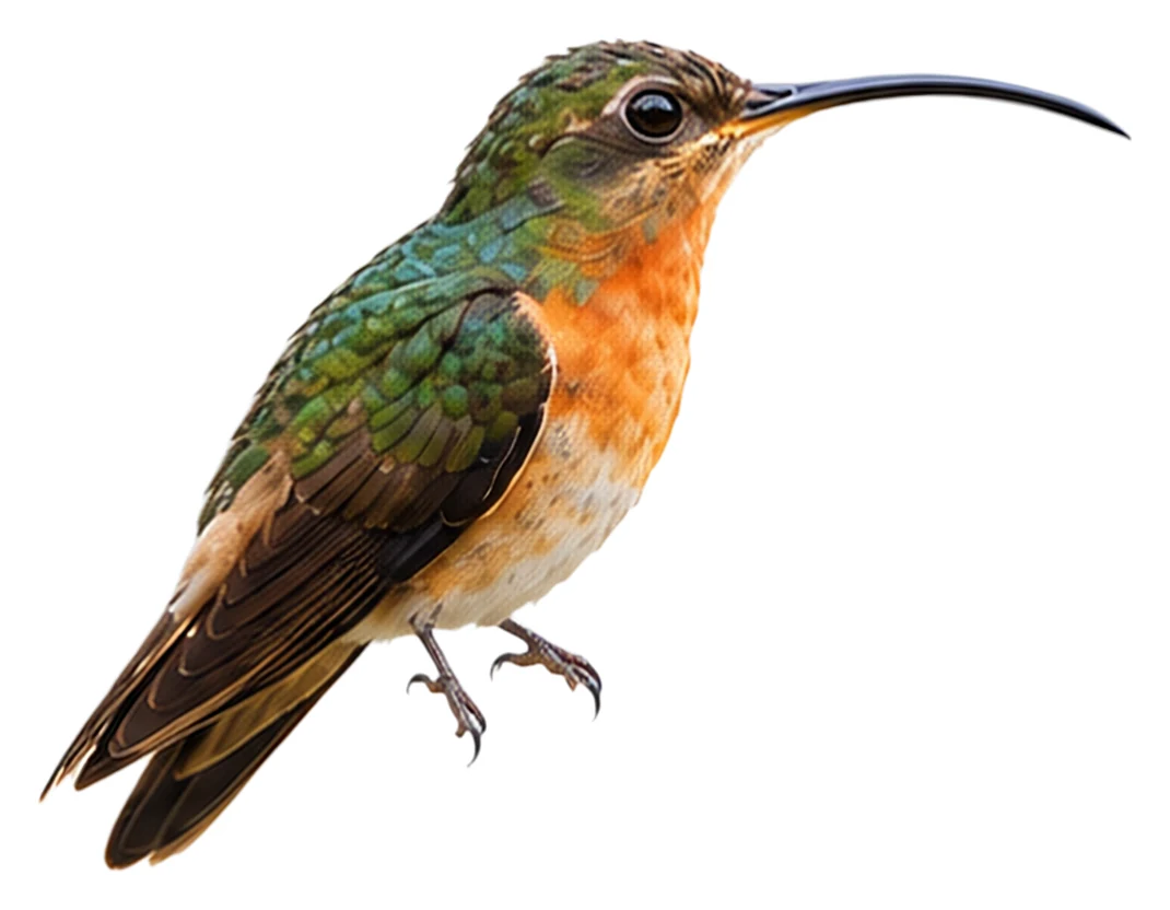 Rufous-breasted Hermit · Original color inspiration