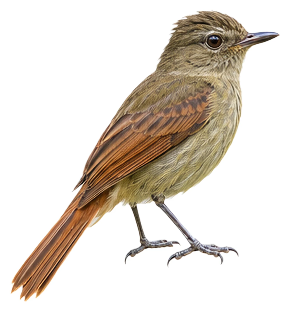 Rufous-tailed Flatbill · Original color inspiration