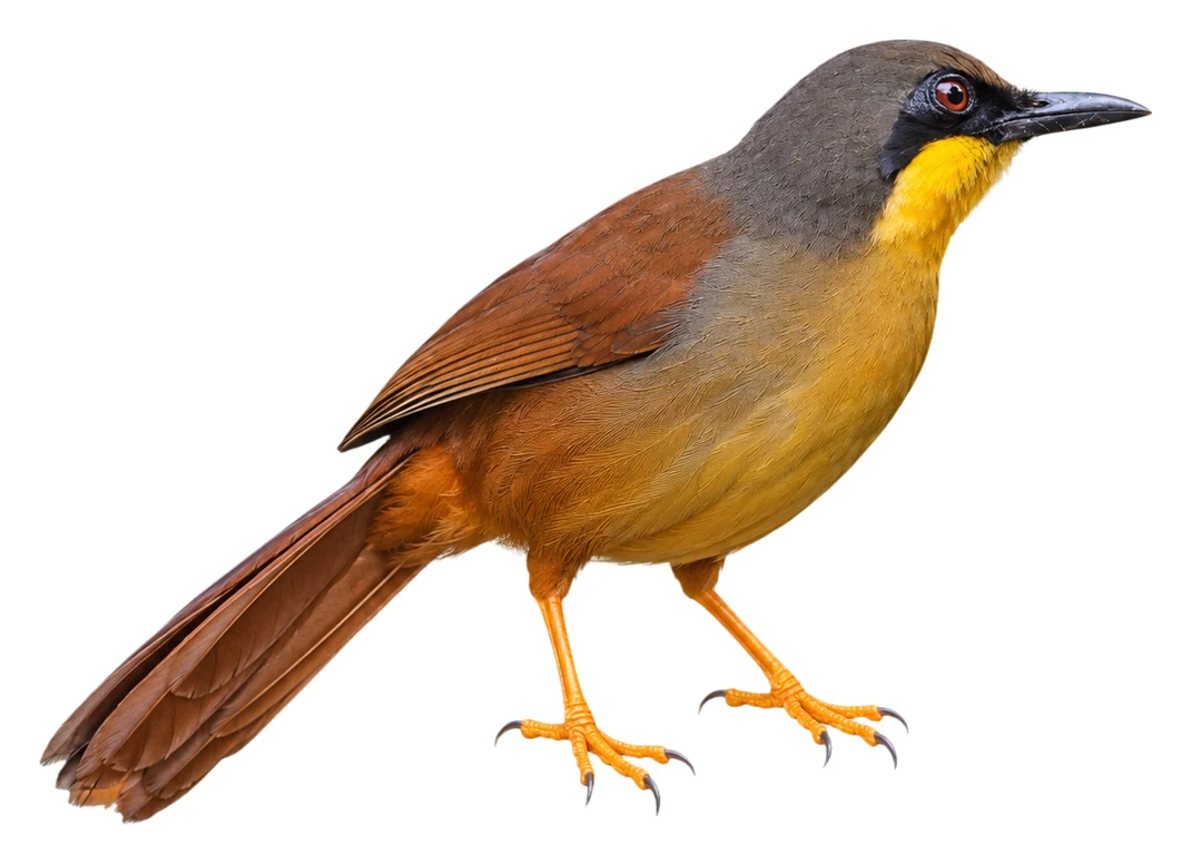 Rufous-vented Laughingthrush · Original color inspiration