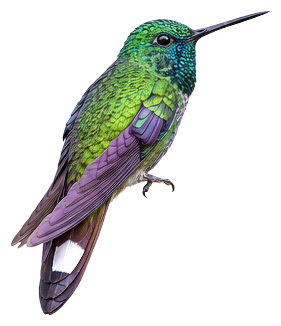 Rufous-vented Whitetip · Original color inspiration