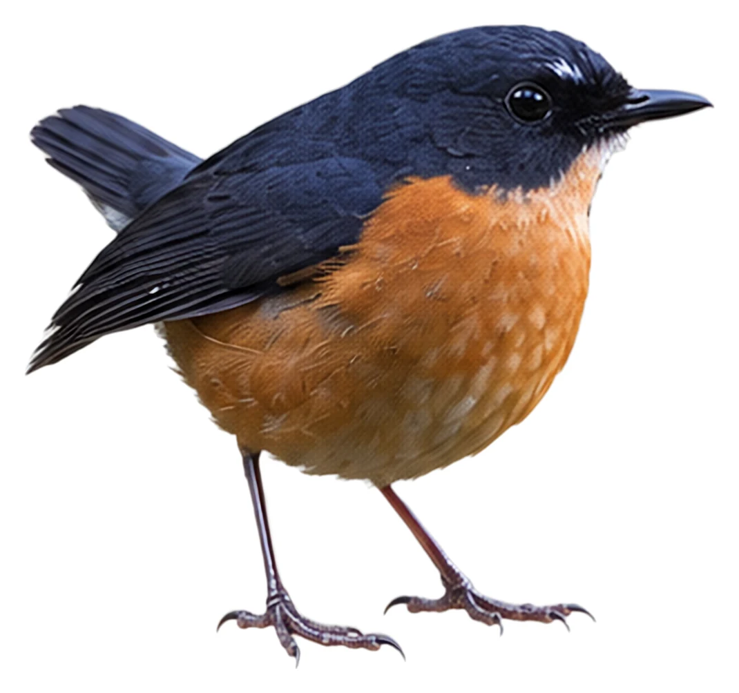 Rusty-bellied Shortwing · Original color inspiration