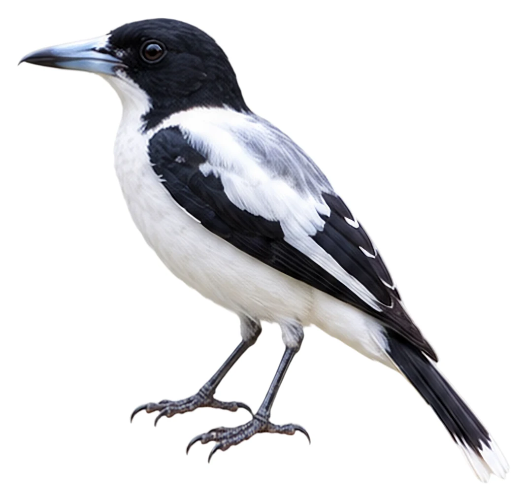 Silver-backed Butcherbird · Original color inspiration