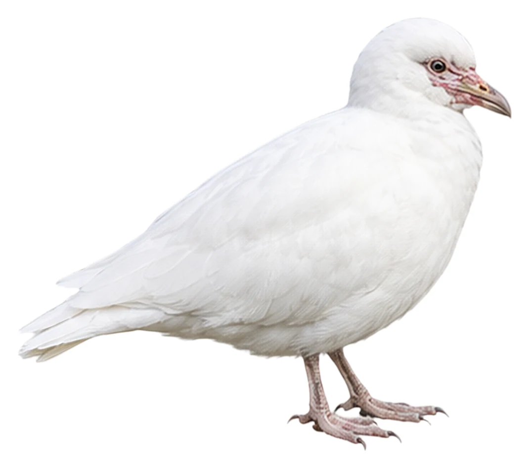 Snowy Sheathbill · Original color inspiration