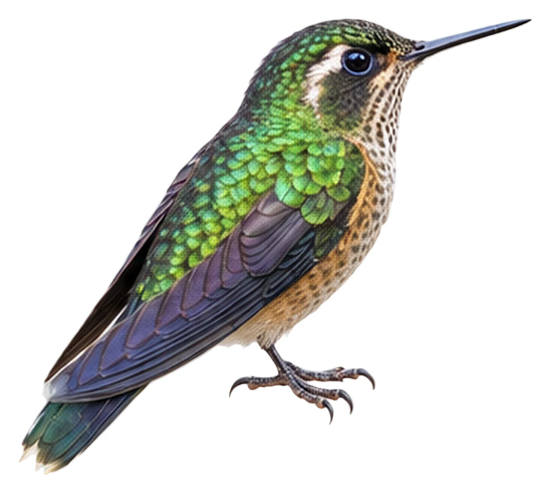 Speckled Hummingbird · Original color inspiration
