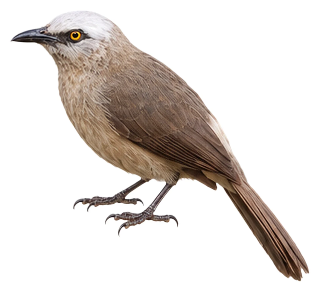 White-headed Babbler · Original color inspiration