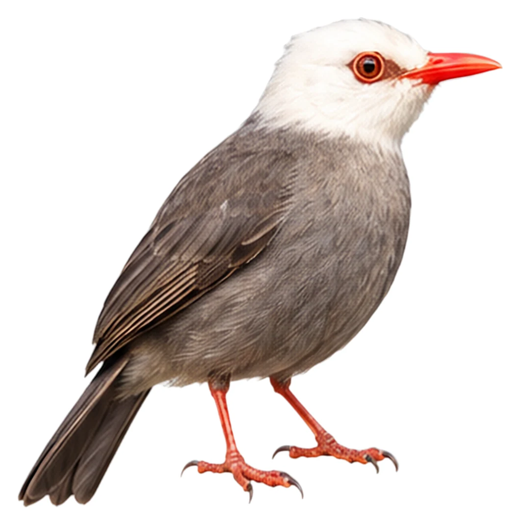 White-headed Bulbul · Original color inspiration