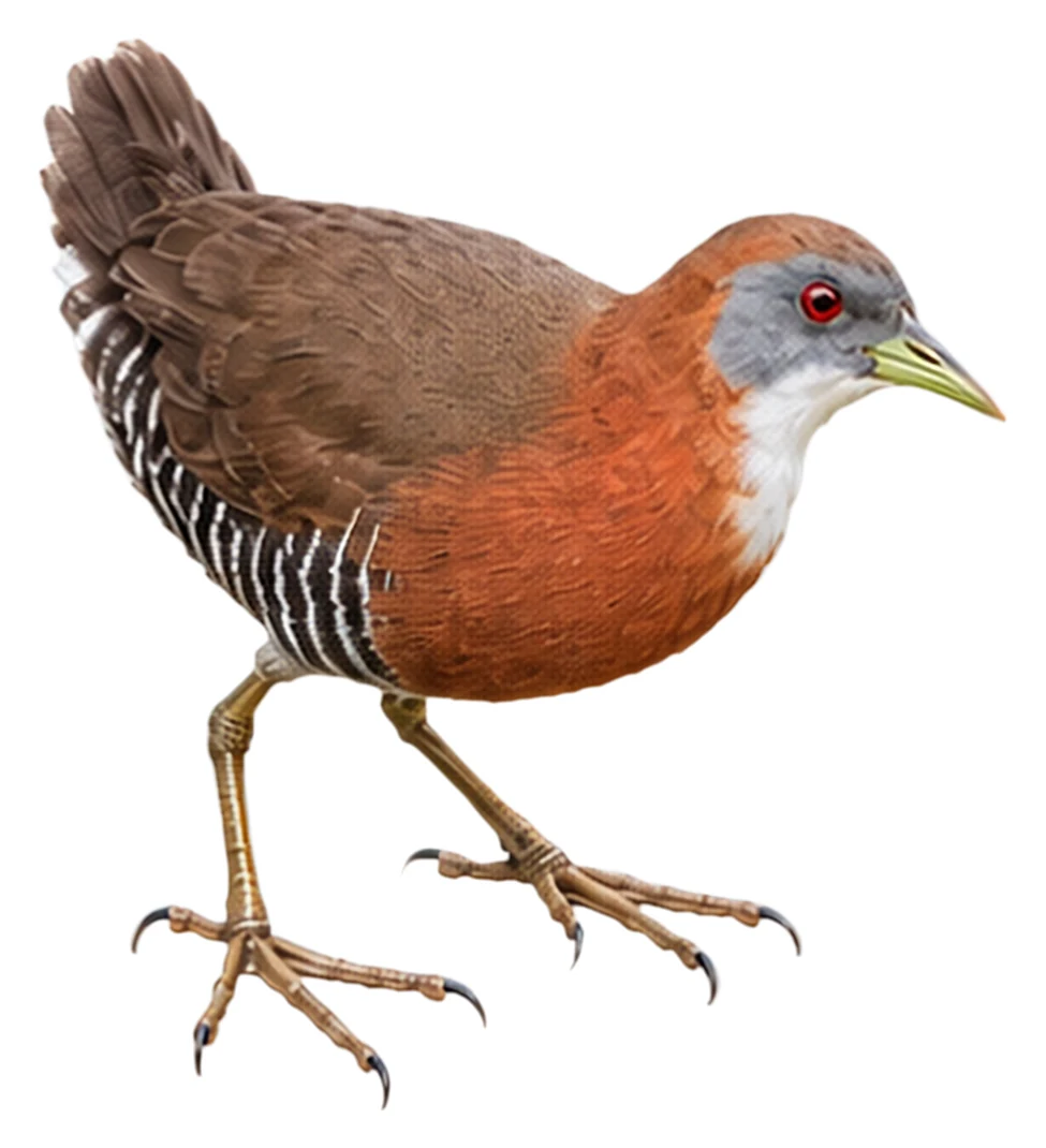 White-throated Crake · Original color inspiration