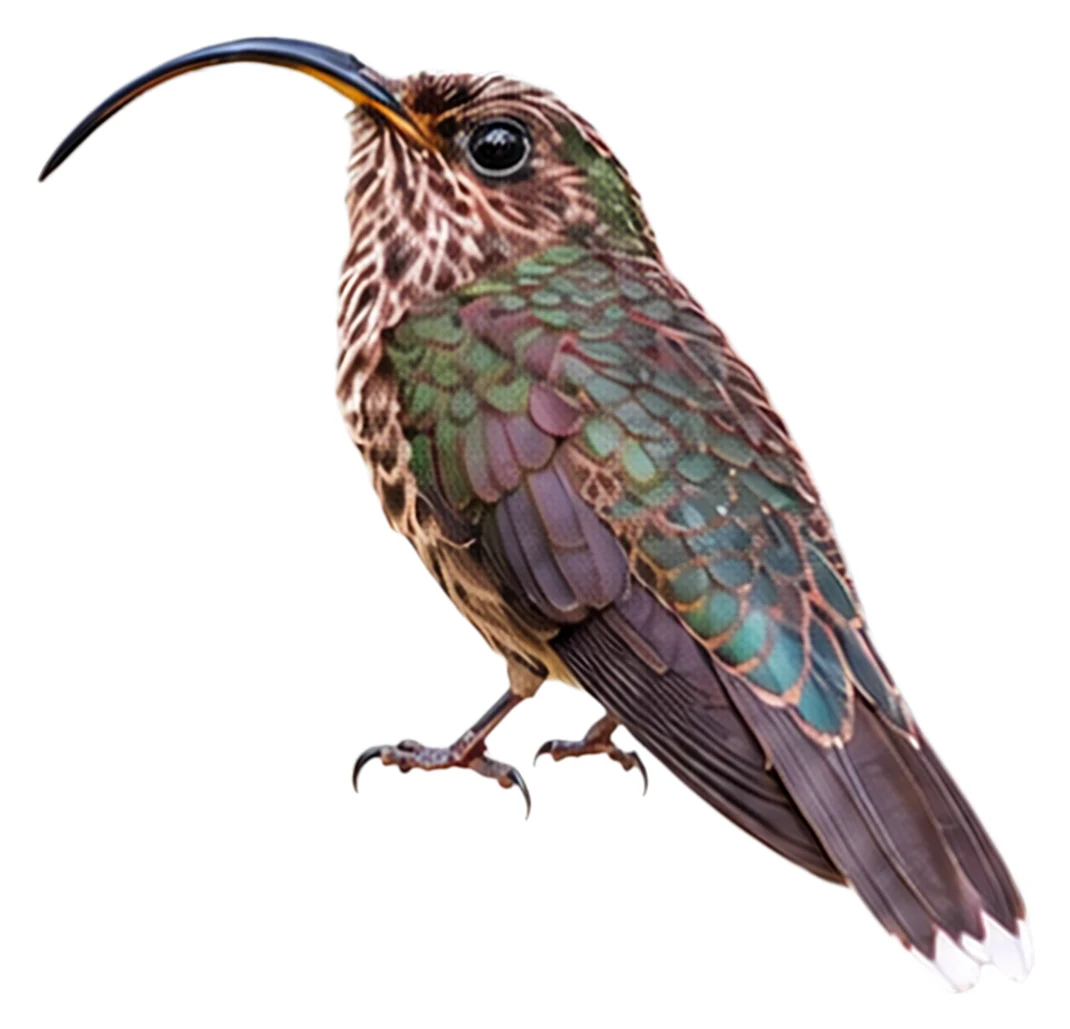 White-tipped Sicklebill · Original color inspiration