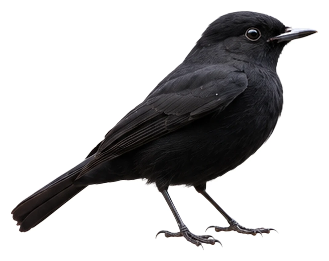 White-winged Black Tyrant · Original color inspiration