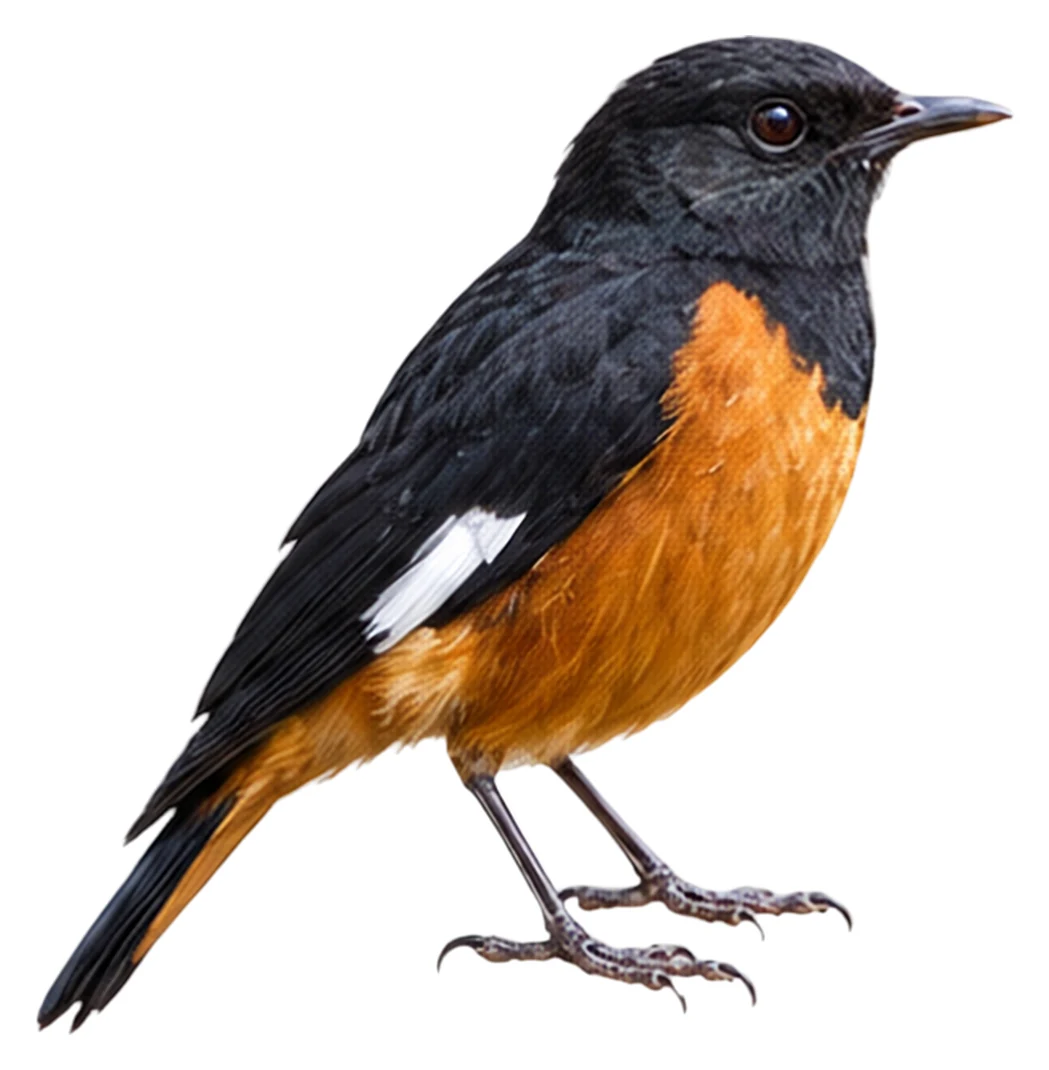 White-winged Cliff Chat · Original color inspiration