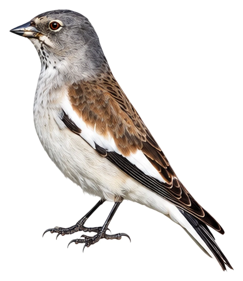 White-winged Snowfinch · Original color inspiration